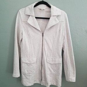 Cabi Grey Sweatshirt Jacket, Medium